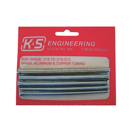 K&S Precision Metals K&S 3/16 in. Tubing Bender 4-3/8 in. L Silver 5 pk 321